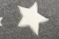 Preview: Teppich, Sterne silbergrau, 120x180 cm