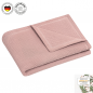 Preview: Kuscheldecke aus Baumwollmusselin (Dusty Rose)