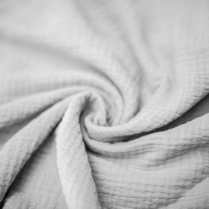 Kuscheldecke aus Baumwollmusselin (Grau)