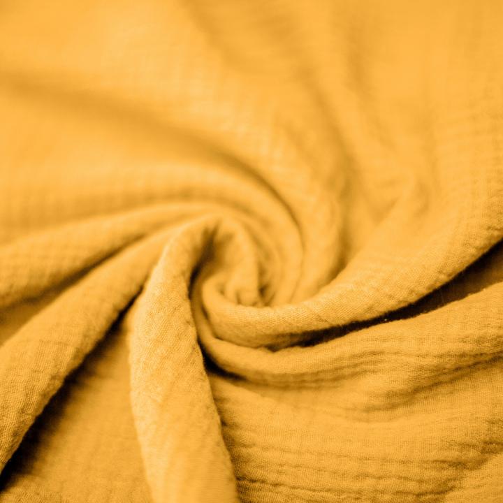 Kuscheldecke aus Baumwollmusselin (Honig)