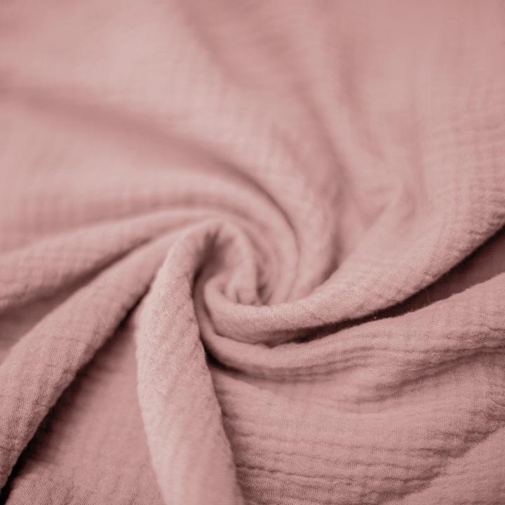 Kuscheldecke aus Baumwollmusselin (Dusty Rose)